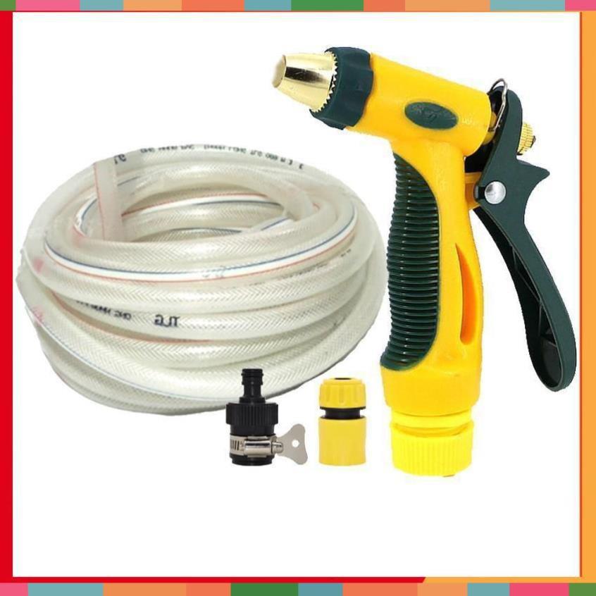 Bộ dây vòi xịt nước rửa xe,tưới cây tăng áp 3 lần 7-10m 206317