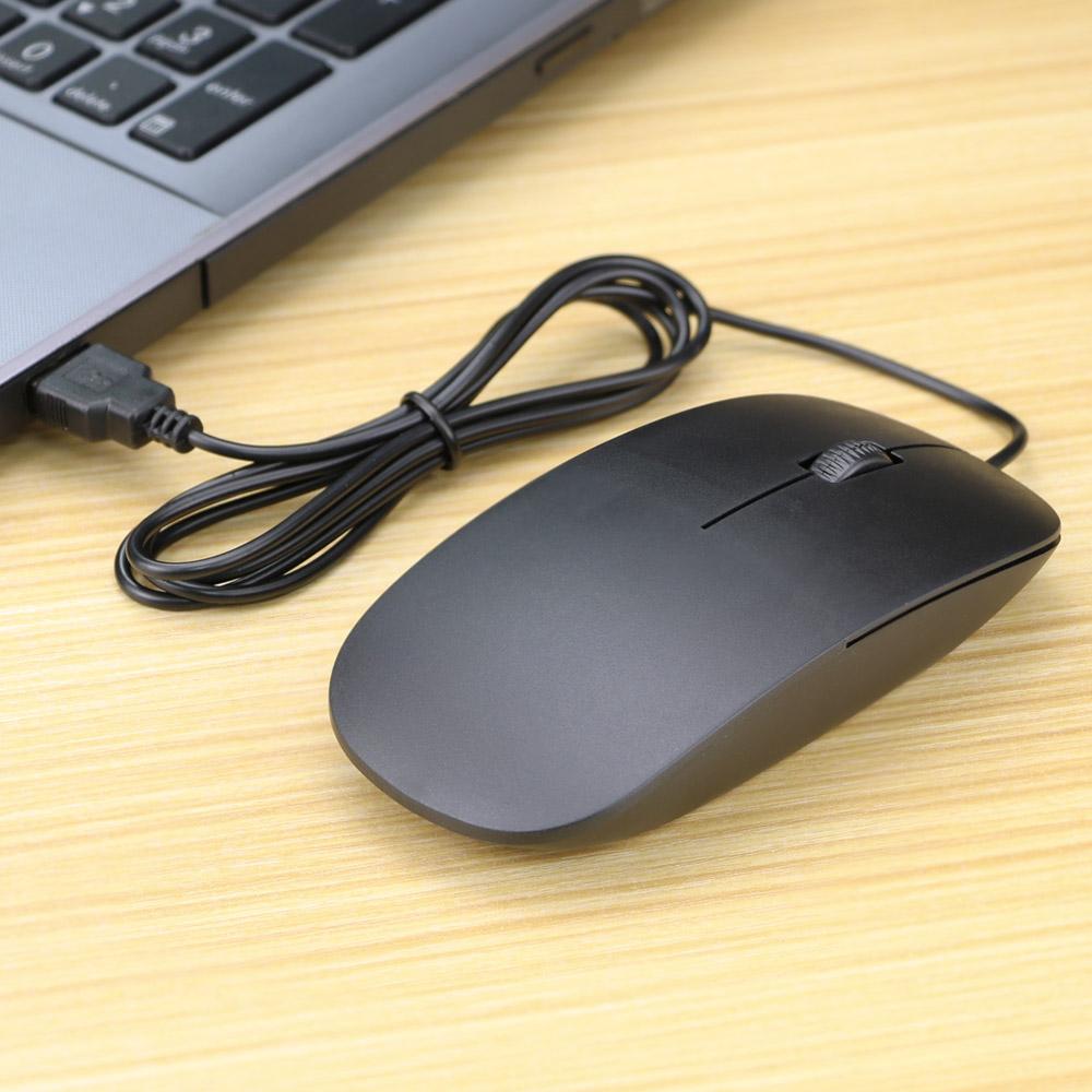 Siêu Mỏng USB Có Dây 1200Dpi 3D Quang Chuột Chơi Game KOK Dành Cho Máy Tính Laptop Máy Tính Xách Tay Mini Chuột Dành Cho văn Phòng Nhà