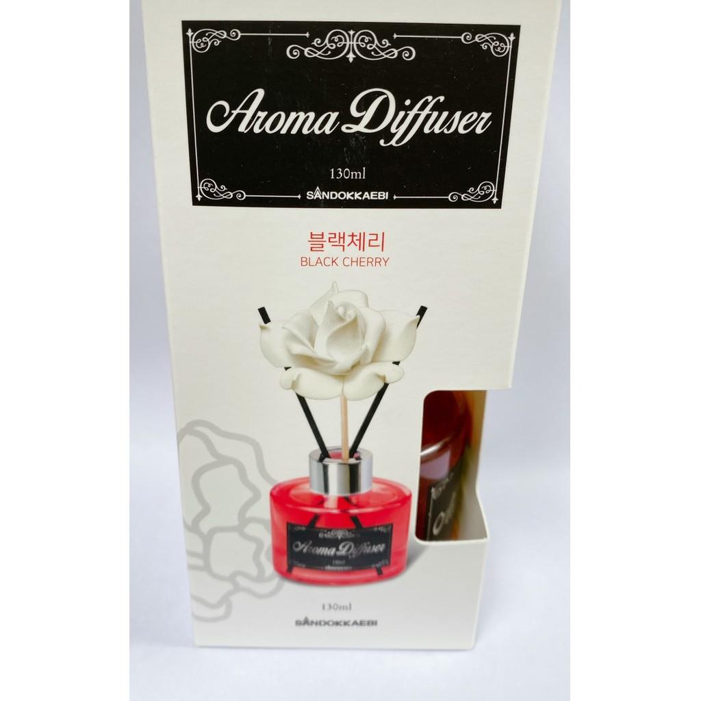 Tinh dầu thơm phòng khử mùi Aroma Diffuser 130ml Hàn Quốc cao cấp (Hương Black Cherry)