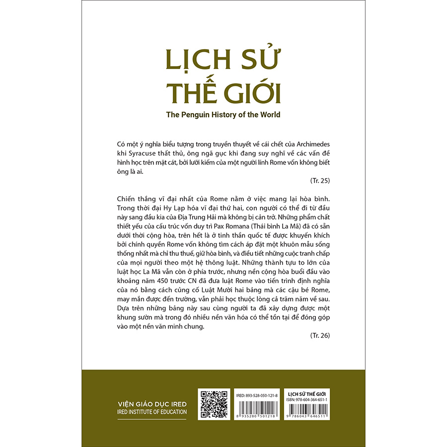 Bộ sách Lịch Sử Thế Giới - The Penguin History of the World (5 Tập)