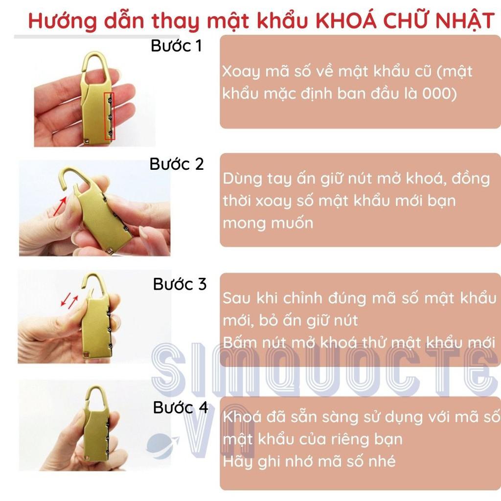 Ổ Khoá Mini 3 Chữ Số Đảm Bảo An Toàn Tiện Dụng