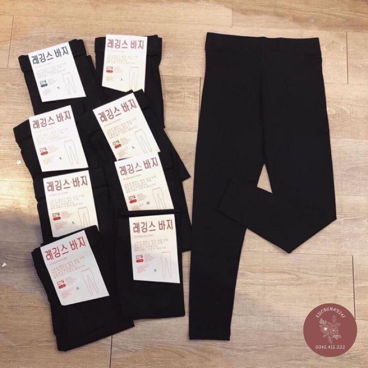 Quần Legging Nữ Quần Legging Cạp Cao Chất Cotton Co Giãn 4 Chiều