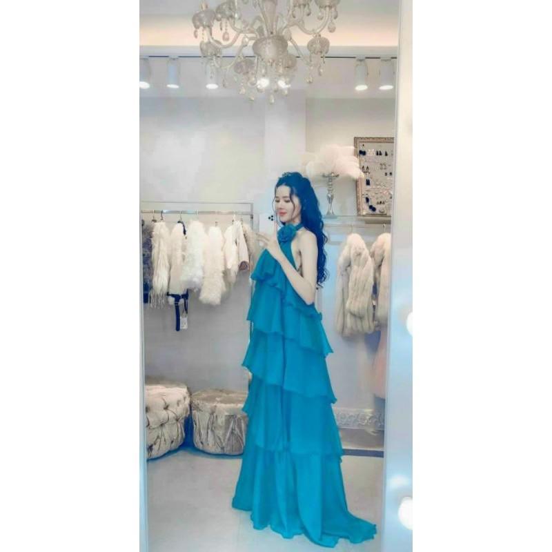 Đầm maxi bông