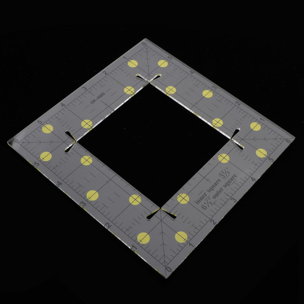 Acrylic 1 Vuông Quilting Bản Mẫu Miếng Dán Cường Lực Đường May May Thước