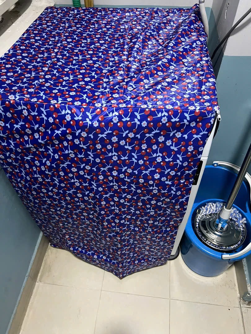 Áo Trùm Máy Giặt 6-15Kg Cửa Trên – Vải Dù Chống Thấm, Giao Màu Ngẫu Nhiên