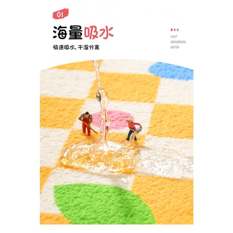 Thảm Chùi Chân Chống Trượt Thấm Hút Tốt Cho Nhà Tắm/Nhà Vệ Sinh