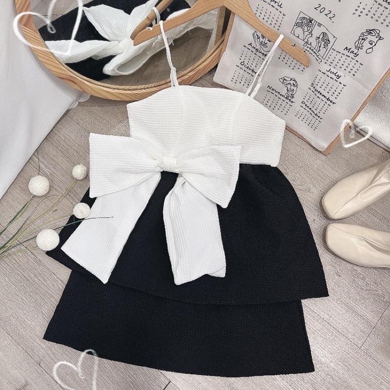 Set peplum nơ 2 dây cúp ngực hàng thiết kế may kỹ chất lượng cao