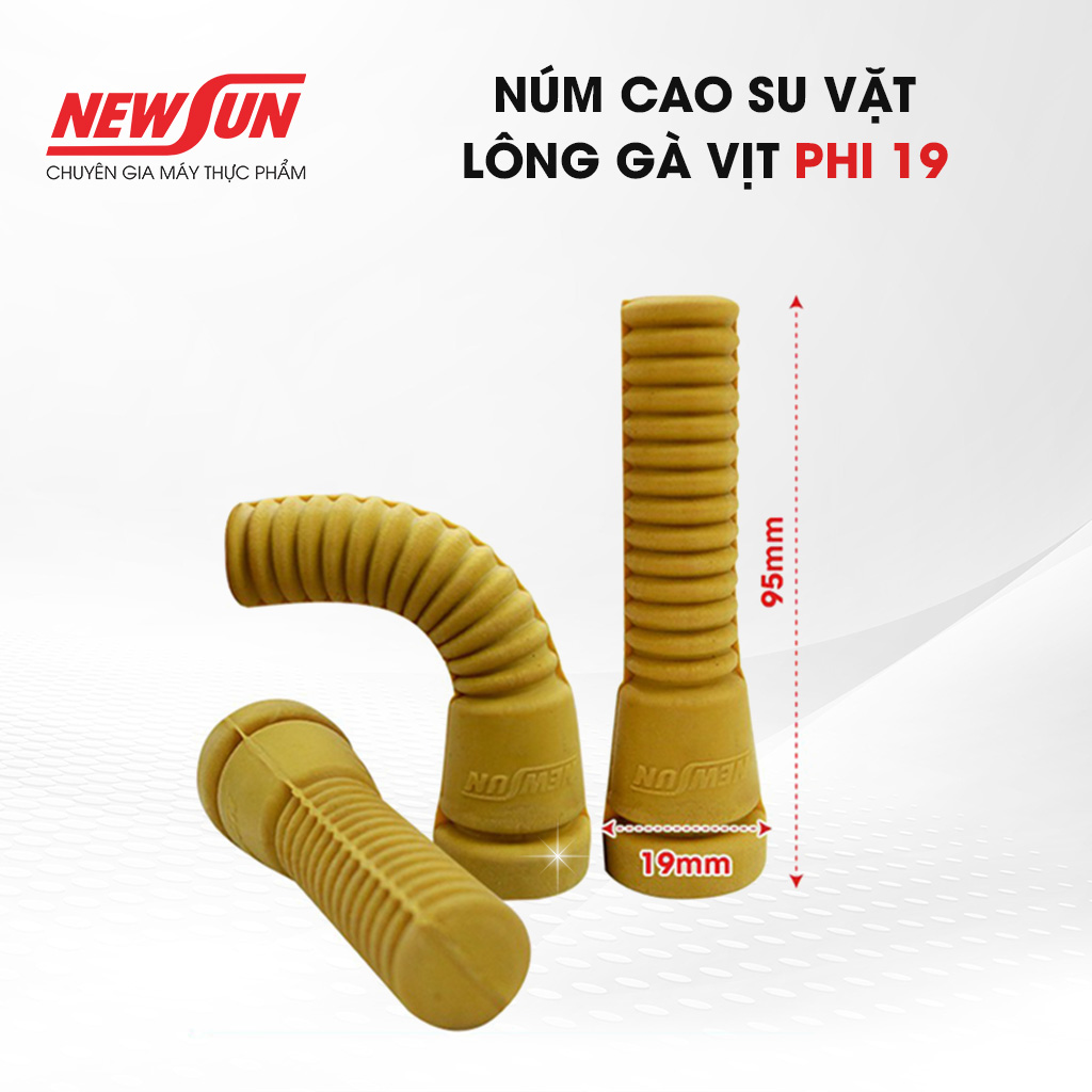 Combo 50 Núm Vặt Lông Gà Vịt NEWSUN, Núm Cao Su Mềm Dẻo