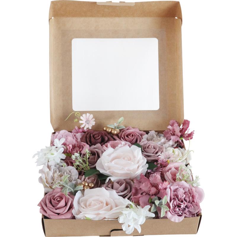 Hoa nhân tạo với thân cây để sắp xếp hoa DIY, bó hoa, đồ trang trí đám cưới