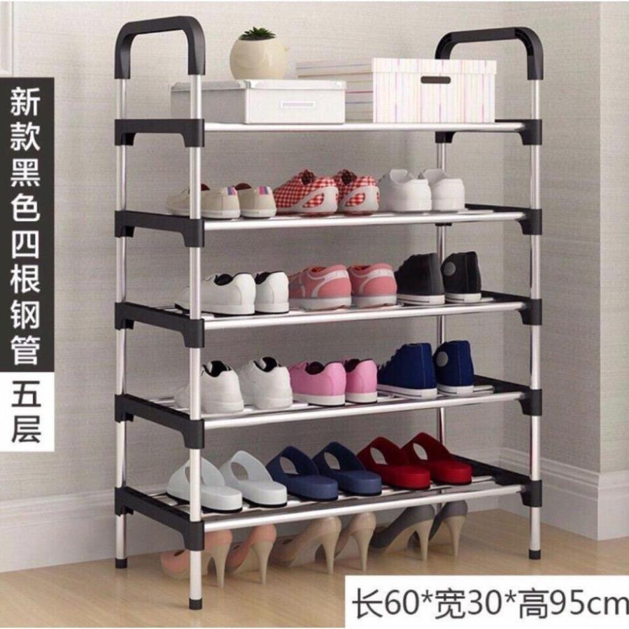 Kệ để giày, dép 5 tầng inox, phù hợp với gia đình, văn phòng
