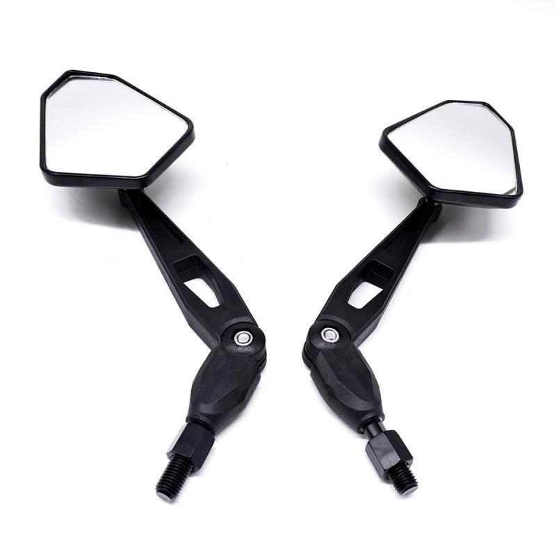 Gương Chiếu Hậu Góc Rộng 10mm Màu Đen Chuyên Dụng Cho Xe Mô Tô Honda Yamaha Kawasaki