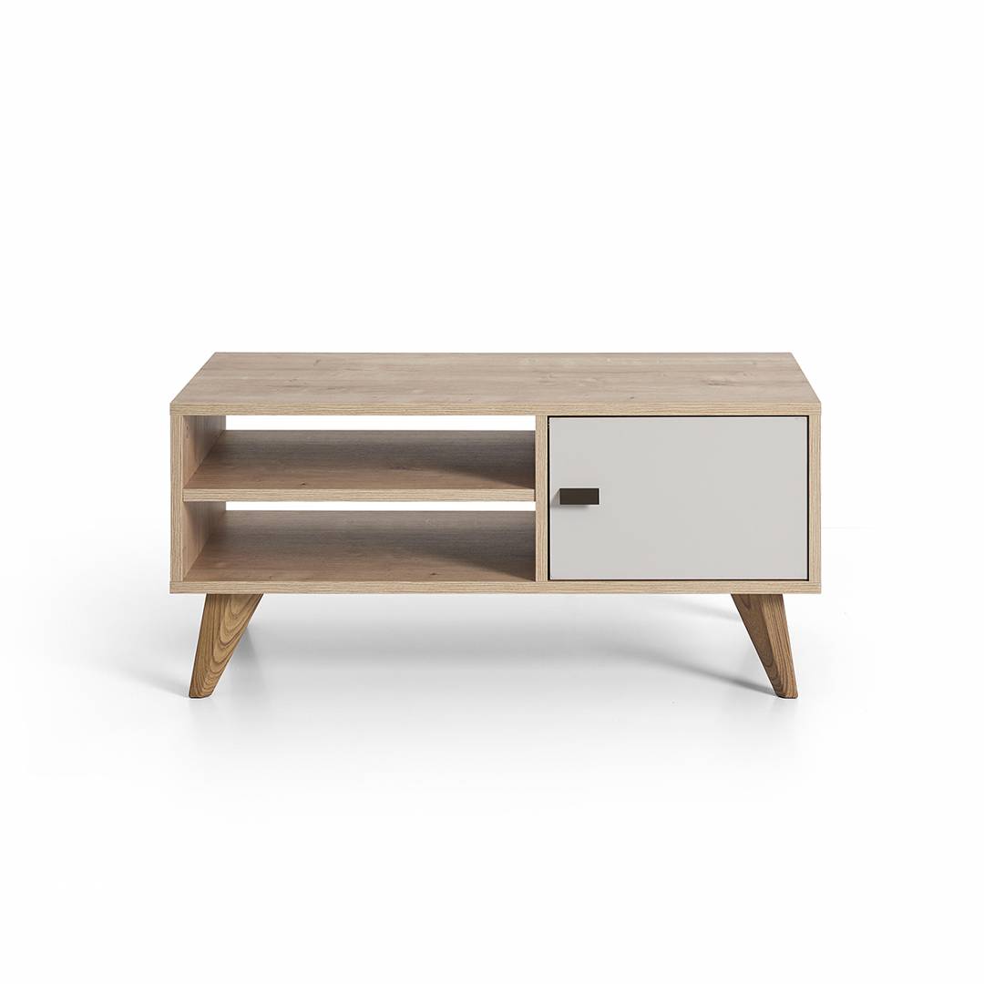 Bàn trà gỗ hiện đại SMLIFE Calvert | Gỗ MDF dày 17mm chống ẩm | D100xR55xC45cm