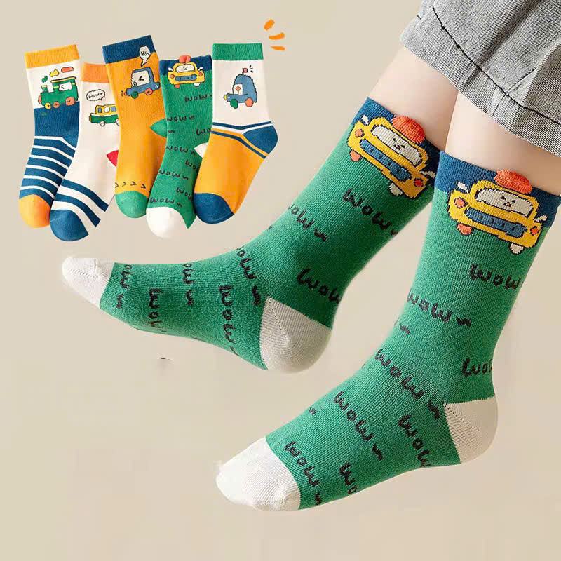 SET 5 ĐÔI TẤT VỚ XANH DỄ THƯƠNG TỪ 1-12 TUỔI DÀNH CHO BÉ TRAI BÉ GÁI
