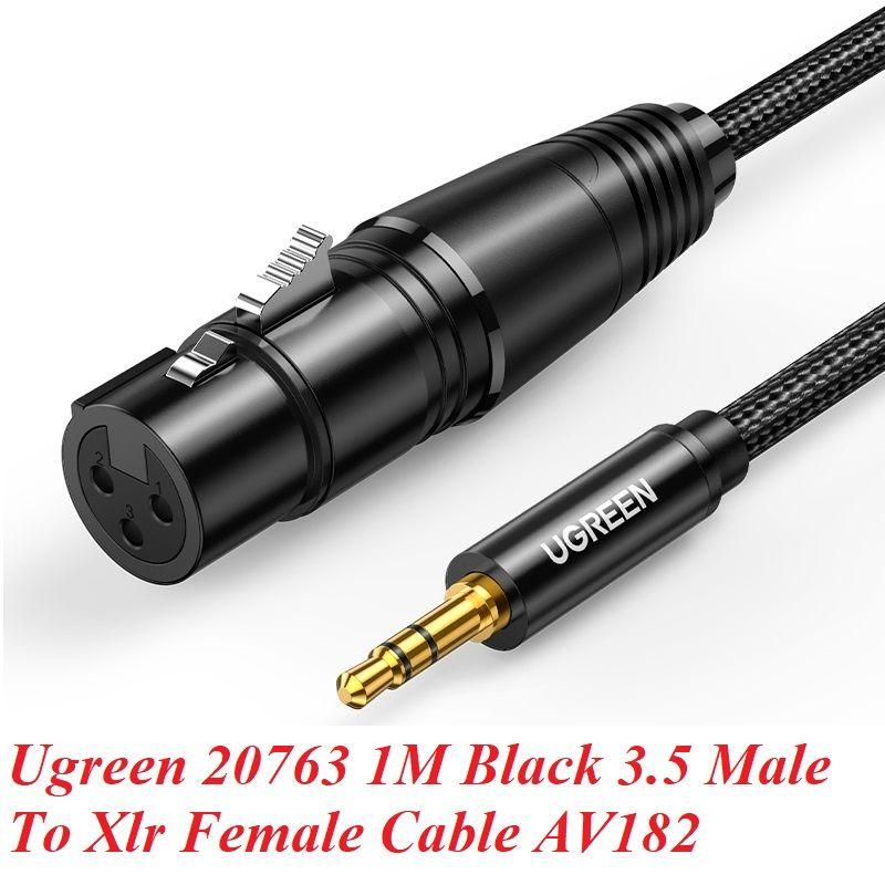 Ugreen UG20763AV182TK 1M Màu đen Cáp âm thanh 3.5 sang Xlr - HÀNG CHÍNH HÃNG