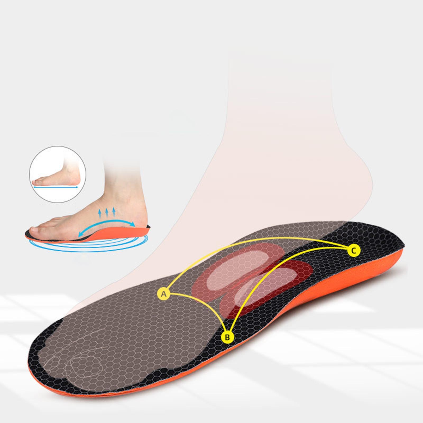 Orthotic Arch Support Shoe Inserts Orthopedic Elastic Air Cushion for Men Women Running