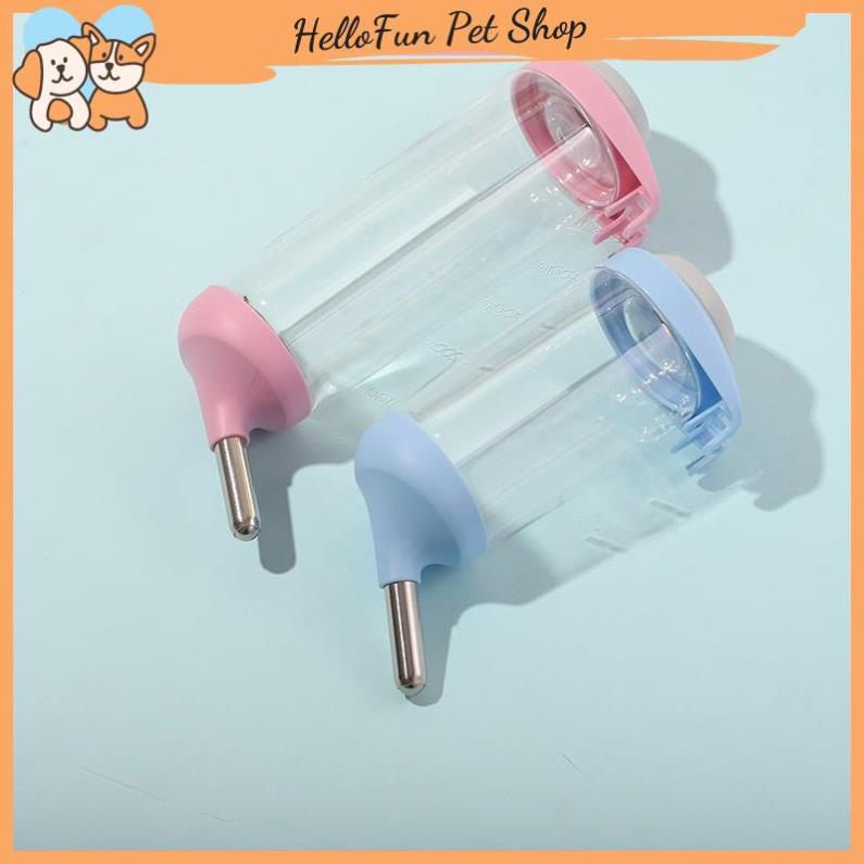 Bình nước tự động gắn chuồng cho thú cưng 500ml