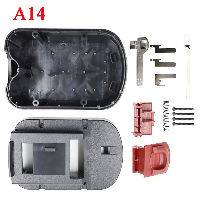 A12 A14 A18 Nhựa Vỏ Vỏ Hộp Cho Black Decker 12V 14.4V 18V NI-CD/MH Pin A12-X A12EX FS120B FSB14 FSB18 HPB12 Màu sắc: A18