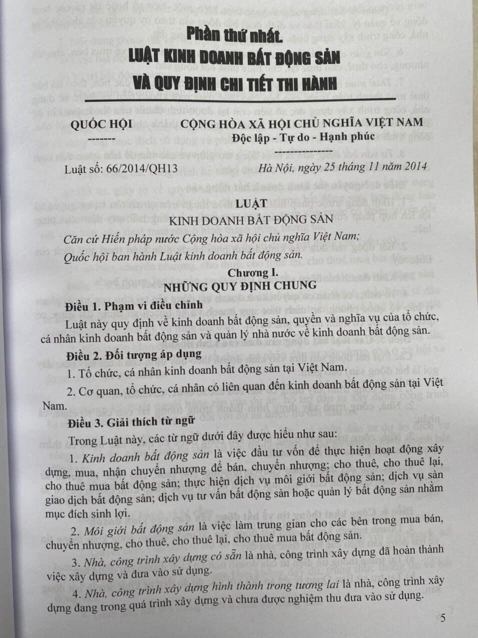 Quy định chi tiết thi hành Luật Kinh doanh bất động sản (theo Nghị định số 02/2022/NĐ-CP ngày 06 tháng 01 năm 2022)