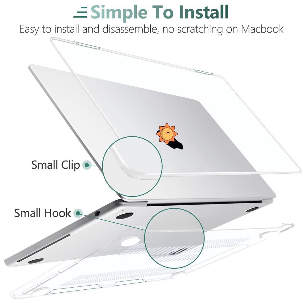 Ốp Máy Tính Bảng Nhựa Cứng Kèm Bàn Phím Cho MacBook Pro Air M2 A2681 A2338 Pro Air13 M1 A2337 A2179 Retina A1708 A1706 A2159 2022
