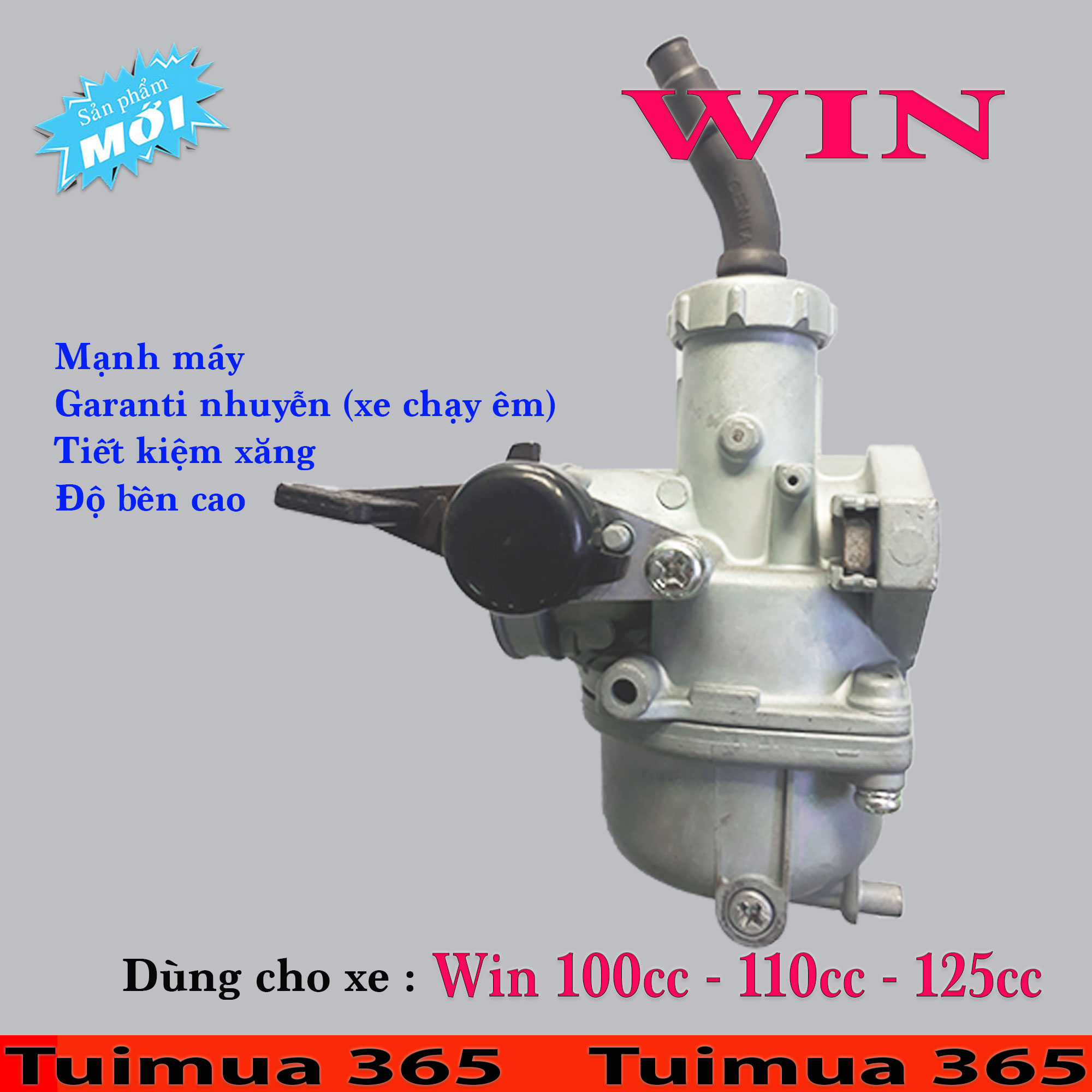 Bình Xăng Con (Bộ Chế Hòa Khí ) dành cho Win 100cc, Win 110cc, Win 125cc