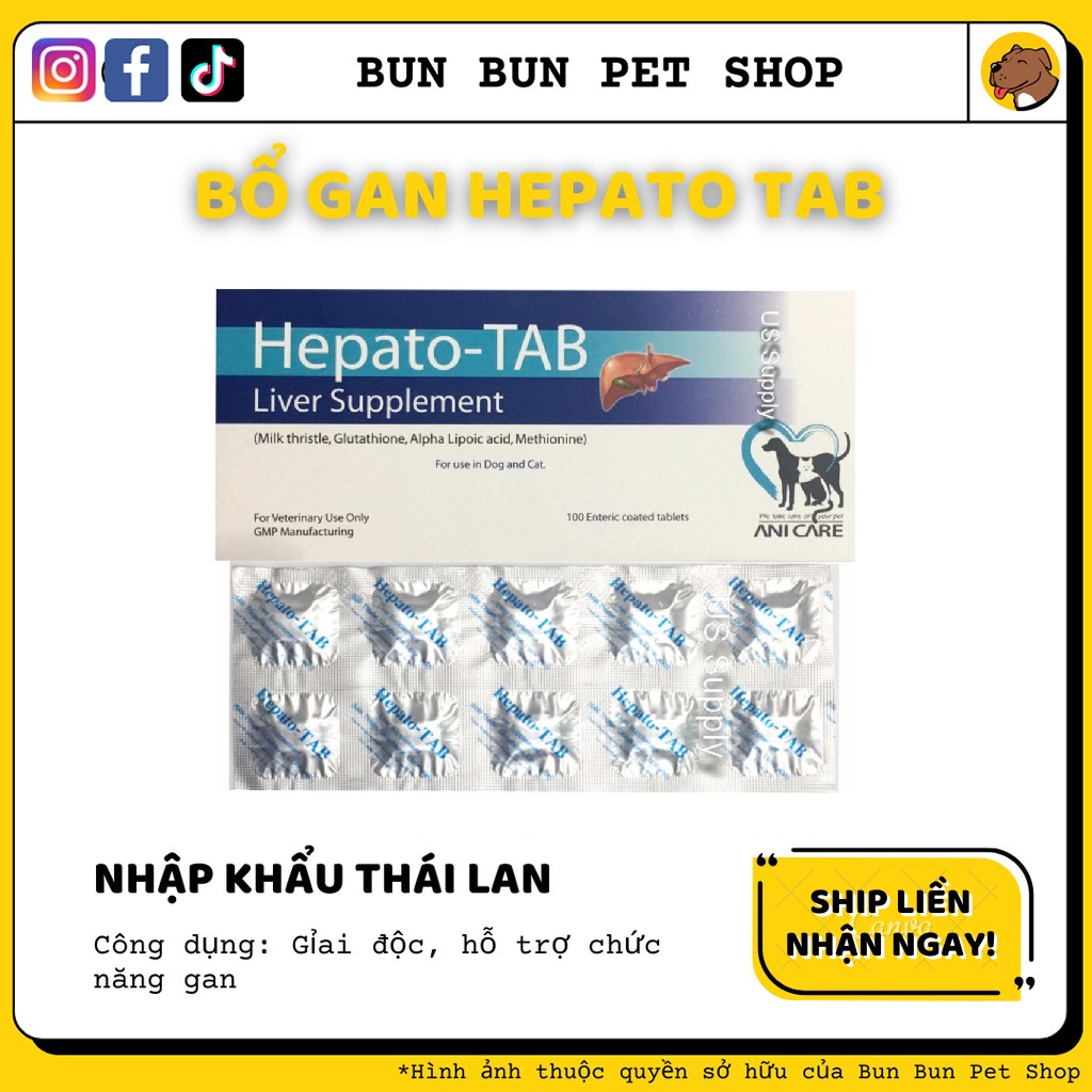 Hepato TAB giải độc gan (10 VIÊN)