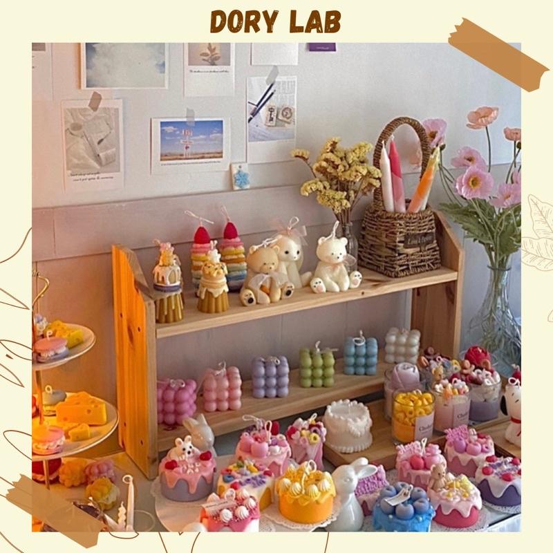 Nến Thơm Bánh Kem Trái Cây Kèm Chữ Happy Birthday - Dory Lab