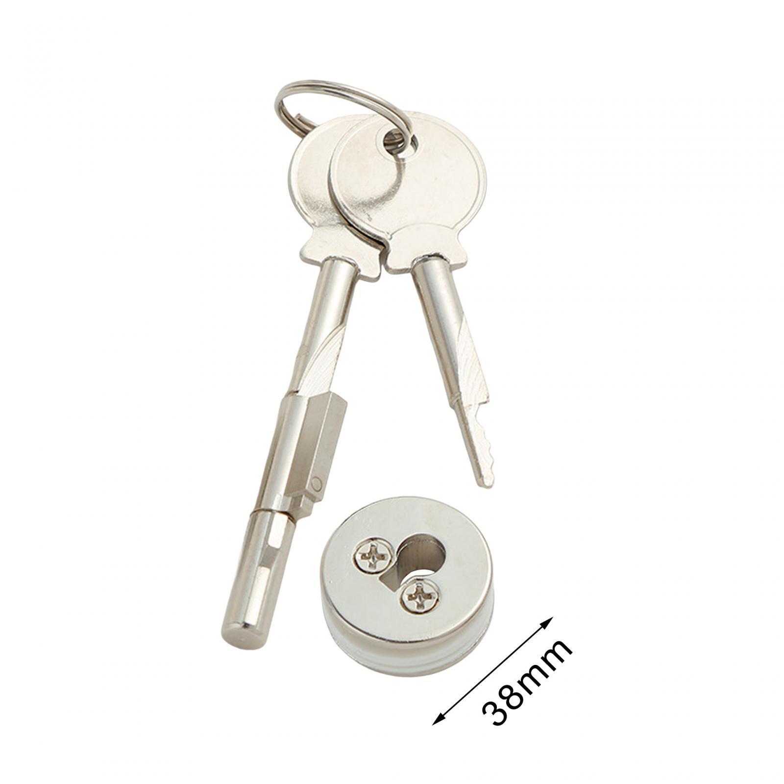 Display Cabinet Lock Easy to Install Universal Sliding Door Lock Counter Lock for Dresser Lock Refrigerator Lock Mailbox Lock