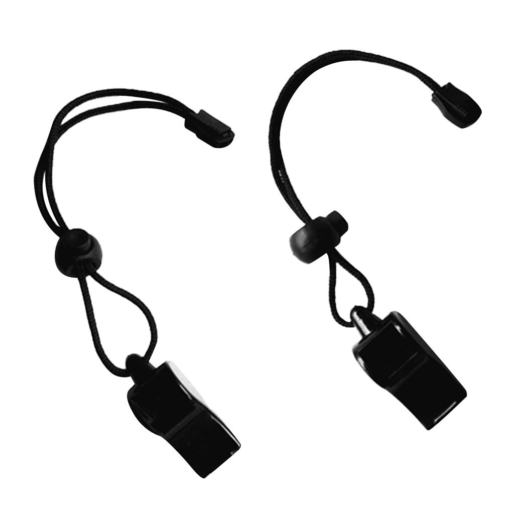 2 Pieces Safety Loud Whistle Survival Camping Hiking Sports Diving Rescue Emergency Outdoor Survival Gear Tool - Choice of Color