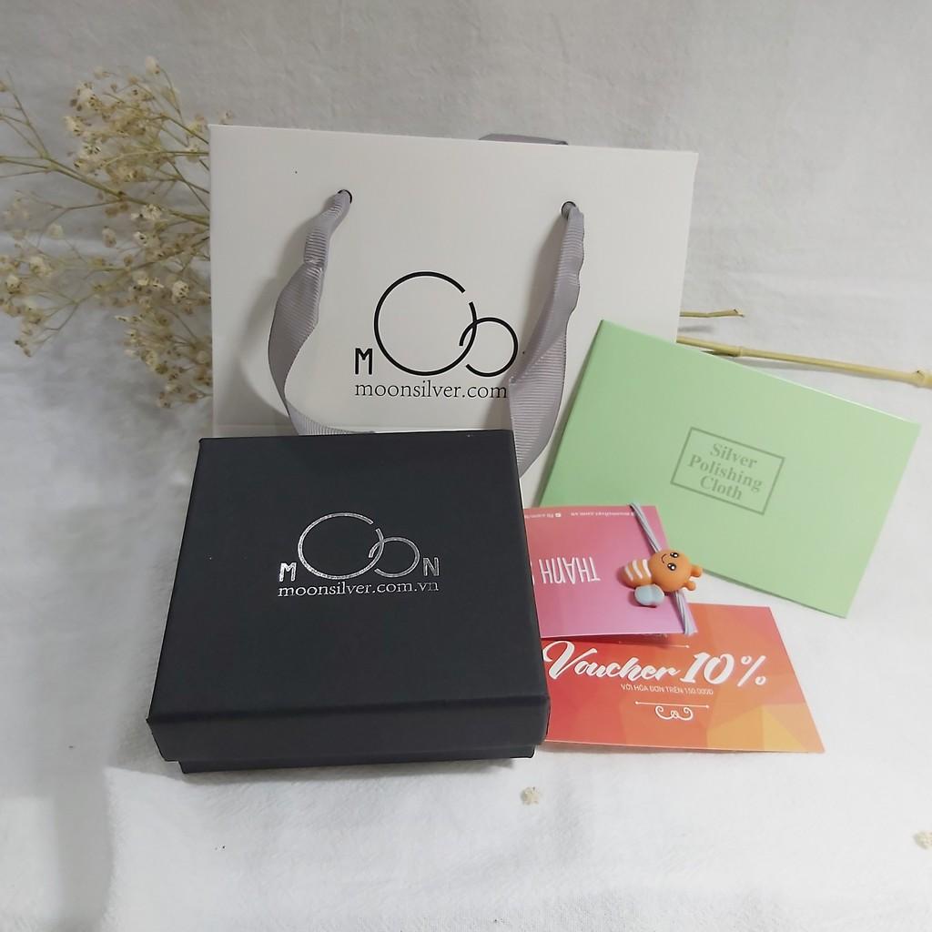 Dây chuyền bạc, vòng cổ bạc trẻ em charm lợn áo đỏ xinh xắn may mắn cho bé