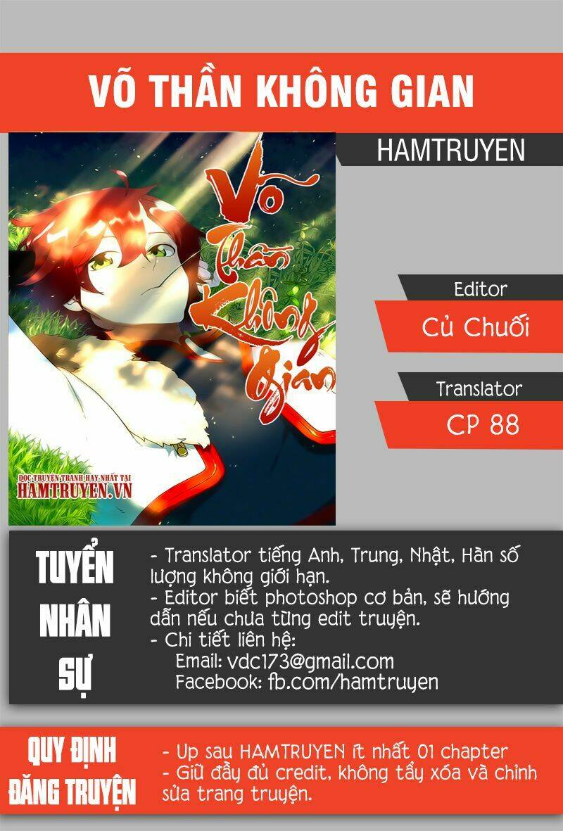 võ thần không gian chapter 1 1