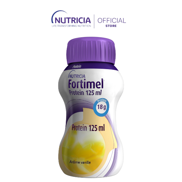 Sữa nước Fortimel Protein 125 mL hương vani (lốc 4 chai)