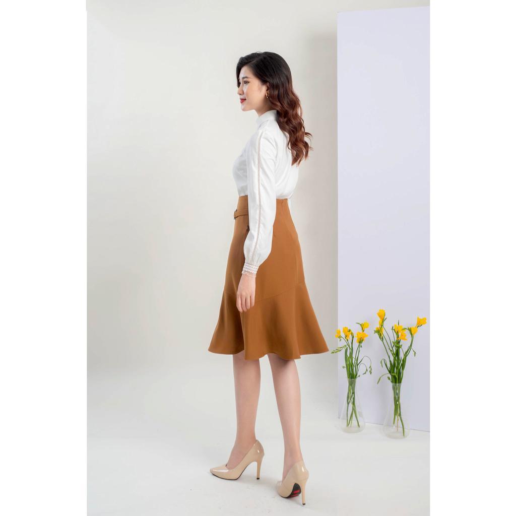 Zuýp Đuôi Cá, Phối Đai Vuông Cạp MMOutfit M-JU021120007