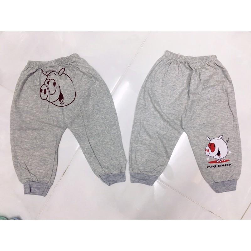 Quần chục dài in mông mặc tả bo gấu cho bé 100% cotton mềm mịn