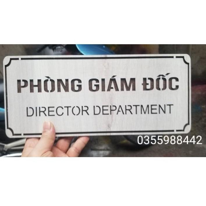 Bảng Gỗ Phòng Giám Đốc