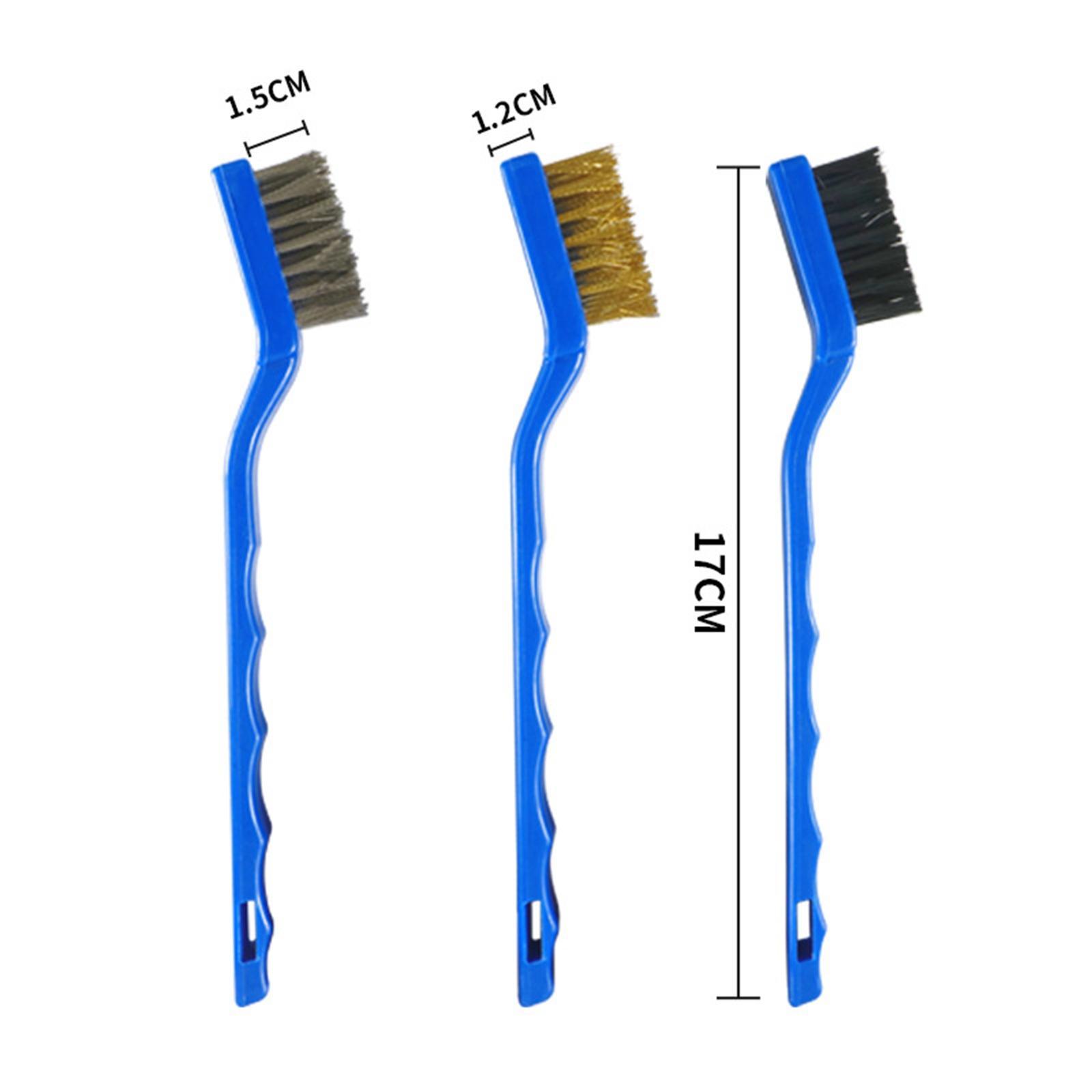 3 Pieces Engine Cleaning Brushes Easy Storage Professional for Engine