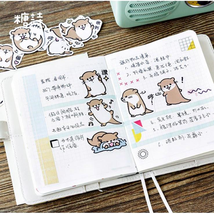 Bộ 45 Sticker Rái Cá Dễ Thương E74