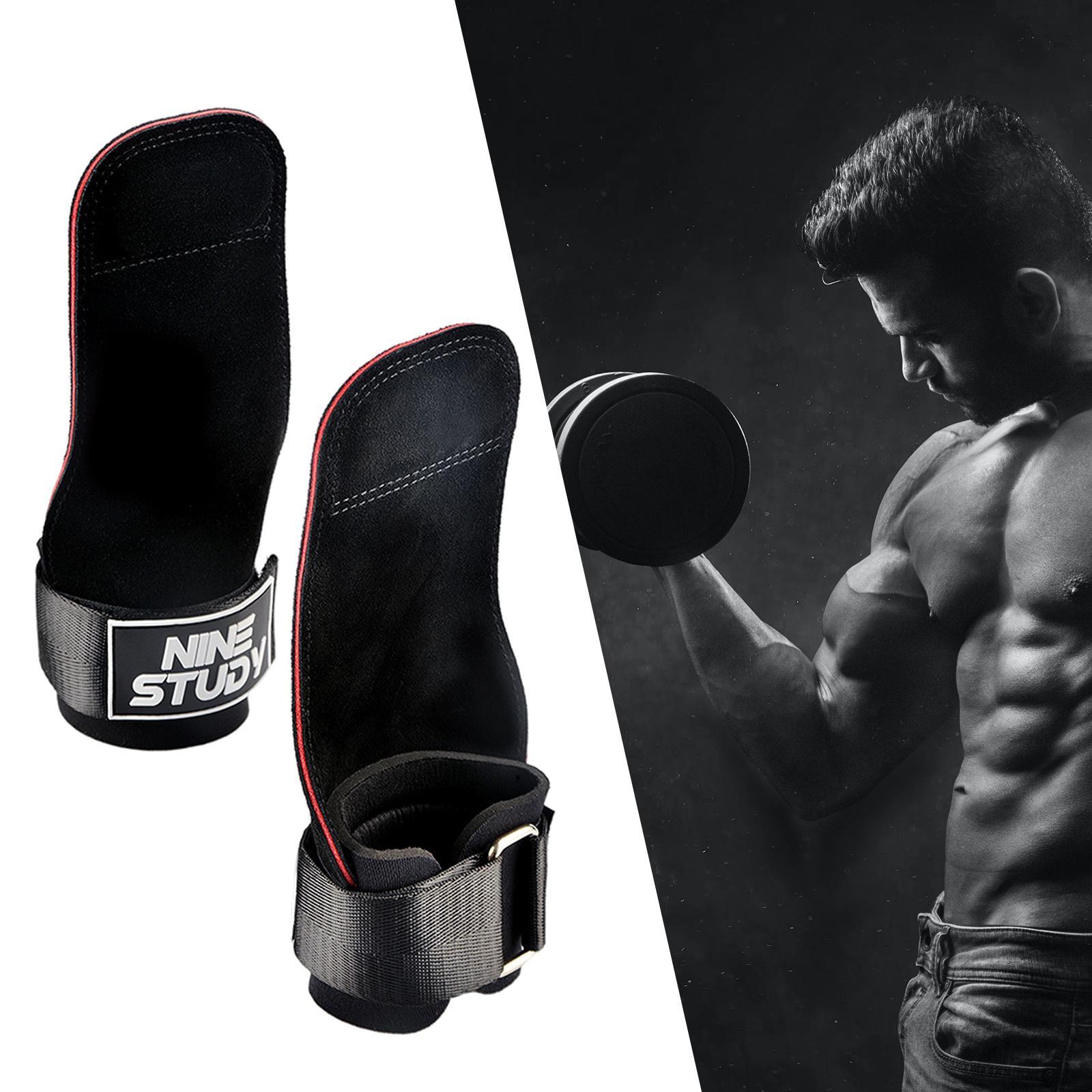 Weight Lifting Hooks Grip Pull up Wrist Straps for Weightlifting Men Women Fitness