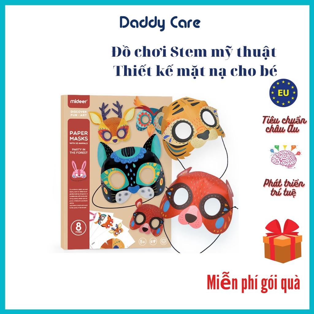 Đồ Chơi Stem Mặt Nạ Giấy Hình Động Vật 3D Animal Paper Masks Mideer, Đồ Chơi Giáo Dục Cho Bé