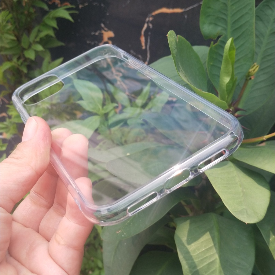 Ốp lưng Cafele trong suốt toàn bộ, lưng kính cường lực không ố vàng, viền máy dẻo cho iPhone 11 Pro 5.8 inch-Không màu-Hàng chính hãng