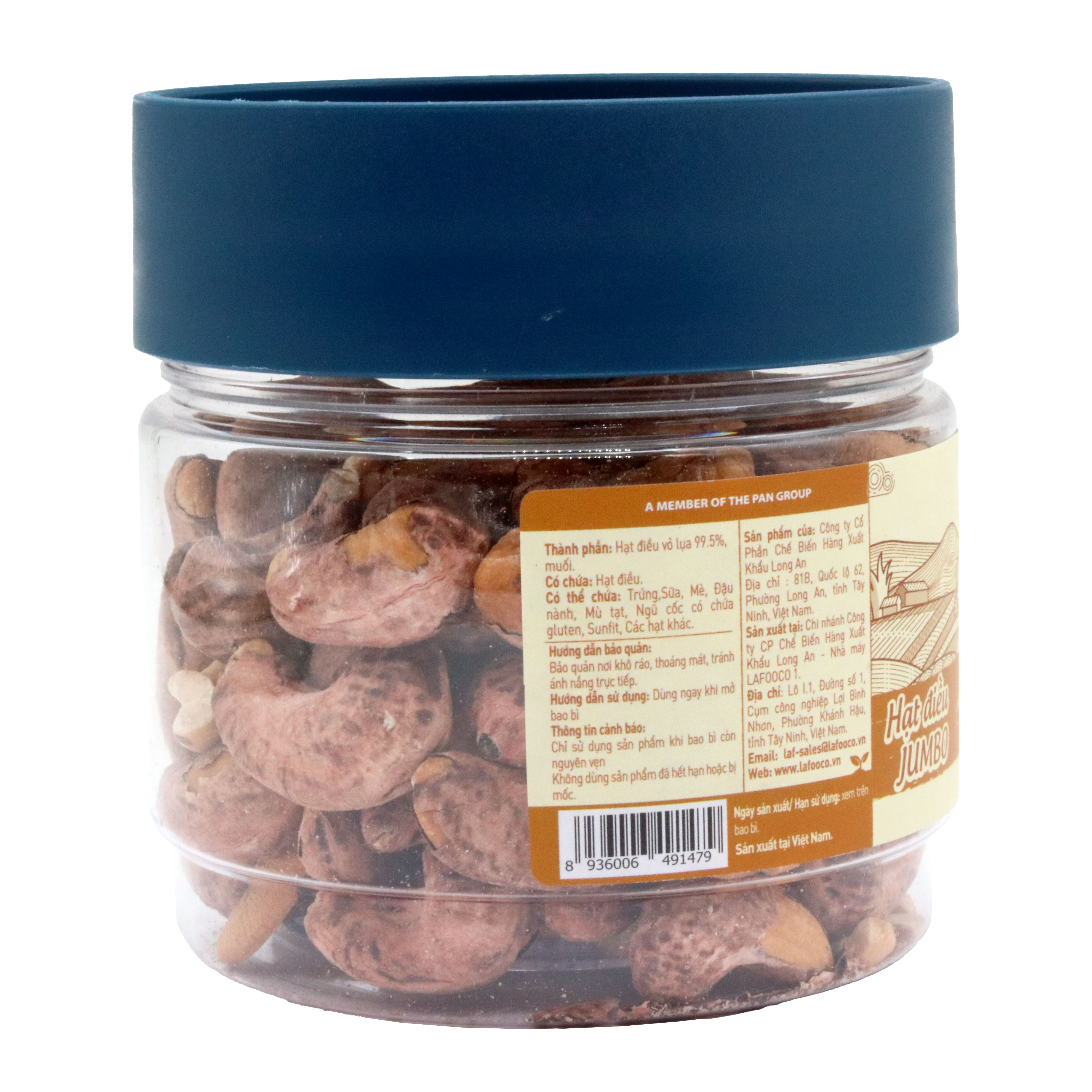 HẠT ĐIỀU JUMBO VỎ LỤA LAFOOCO 180G/ HŨ – HẠT BIG SIZE