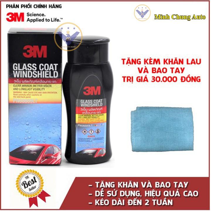 Dung Dịch Chống Bám Nước Kính Xe '3M Glass Coat Windshield 08889