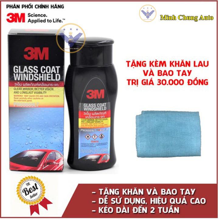 Dung Dịch Chống Bám Nước Kính Xe '3M Glass Coat Windshield 08889 (200ml)