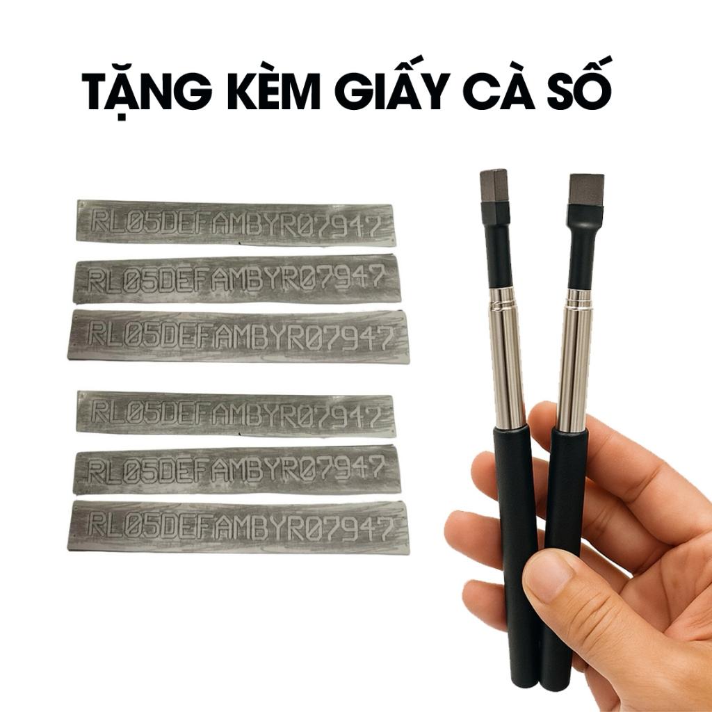 COMBO 1 Dụng Cụ Cà Số &amp; 20 Bộ Giấy Cà Số Khung Số Máy Cắt Sẵn