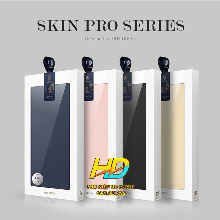Bao Da Dành Cho Xiaomi 13 Pro Chính Hãng Dux Ducis Skin Mỏng-Mịn-Mềm , Có Ngăn Đựng Thẻ tiện lợi - Hàng Chính hãng
