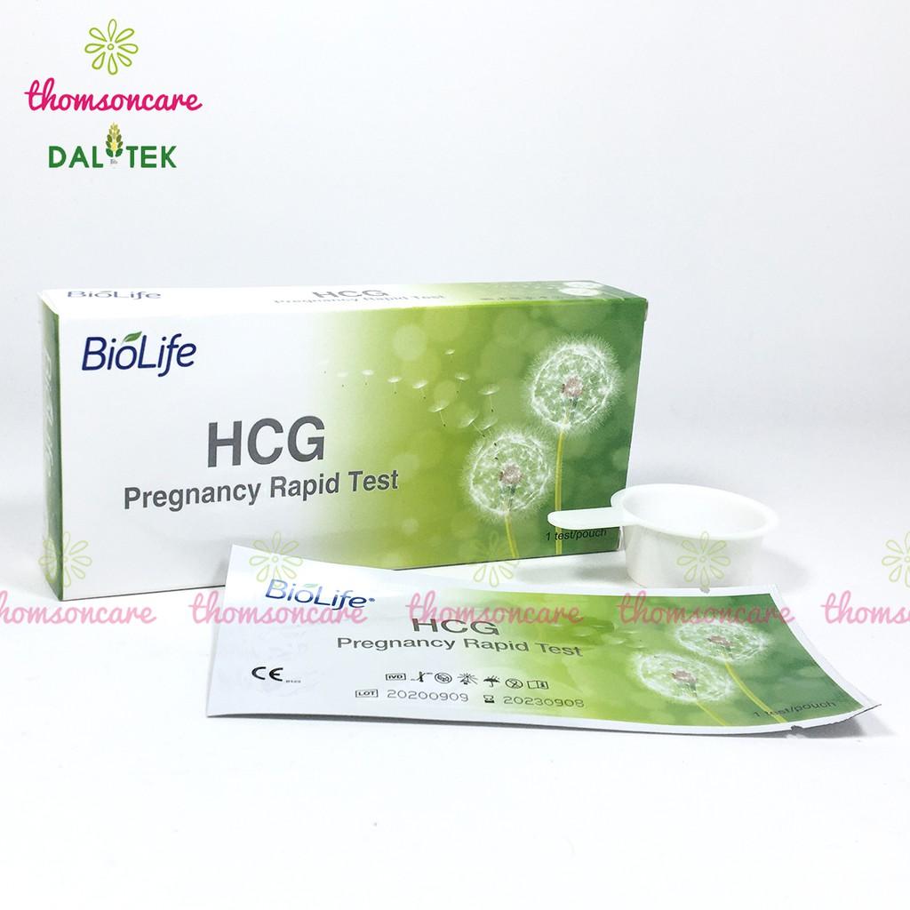 Que thử thai thế hệ mới HCG Biolife - Giao hàng kín đáo, che tên