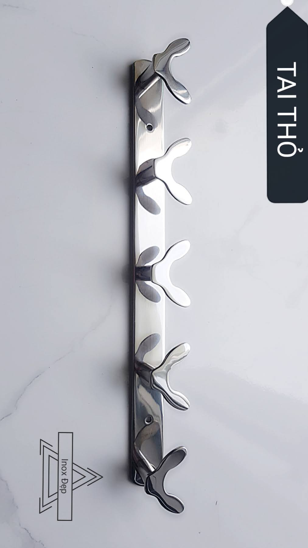 MÓC TREO QUẦN ÁO GẮN TƯỜNG (THỎ) SIÊU TIỆN DỤNG,CHẮC CHẮN,INOX 304 CHỐNG ĂN MÒN CAO,TRANG TRÍ NHÀ CỬA