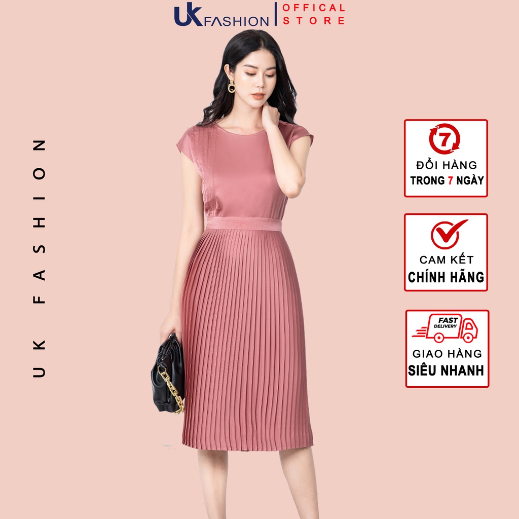 Set Áo Bấu Mí Kết Hợp Chân Váy Xếp Ly Thời Trang UK Fashion Thiết Kế Thanh Lịch Chất Liệu Cao Cấp Thoáng Mát NKBD2203022