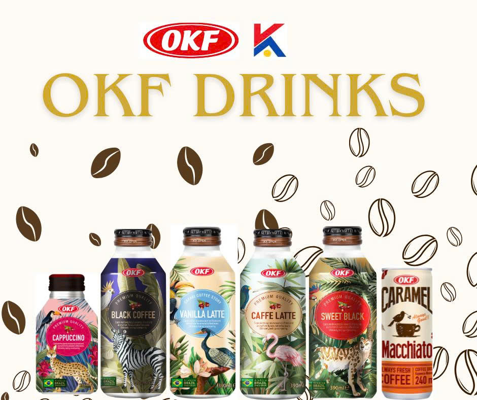 Cà phê Caramel Macchiato 240ml OKF HÀN QUỐC x 6 lon