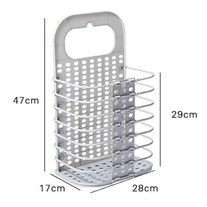 Giỏ gấp gọn thông minh treo cạnh máy giặt I Giỏ đựng đồ máy giặt I Tiện ích