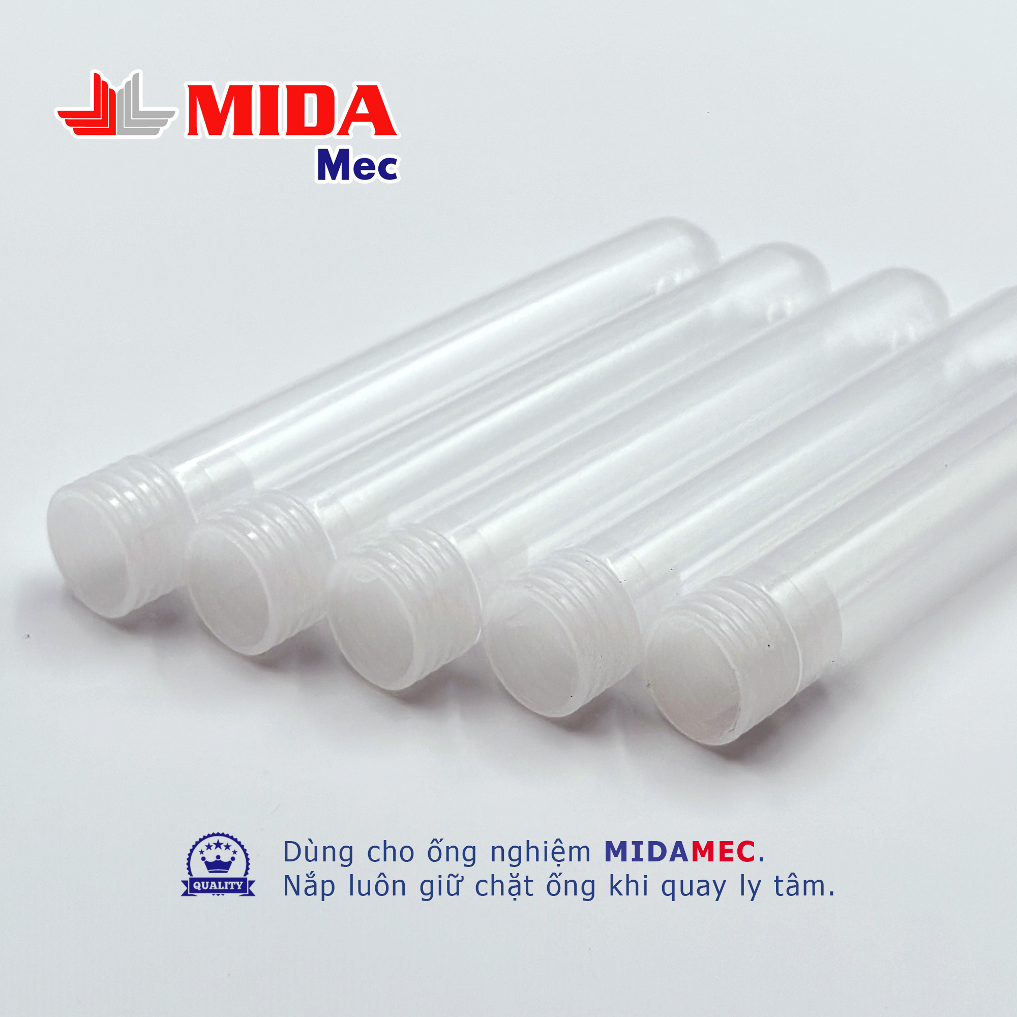 Nắp trong ống nghiệm MidaMec ø16 đóng gói 250 cái/bao